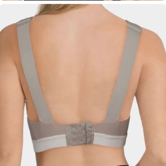 Reebok Women's Puremove+ High Impact Sports Bra, Grey & Orange Large - Picture 2 of 9